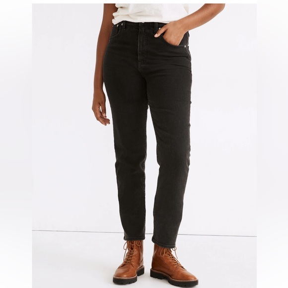 Madewell Classic Straight Black Jeans — Lunar wash 32 - Picture 5 of 11